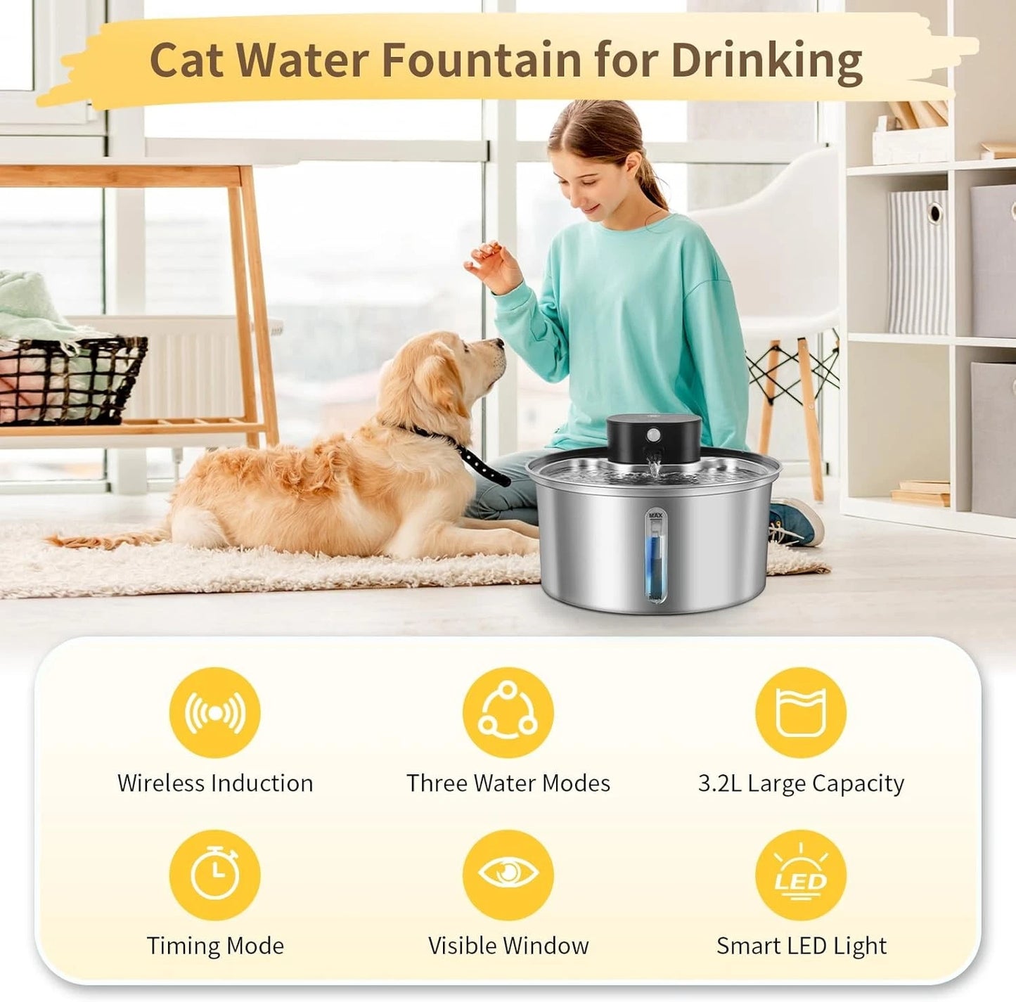 🐾 FreshFlow Automatic Pet Water Fountain for Cats & Dogs + 30% Off Storewide + Today Only