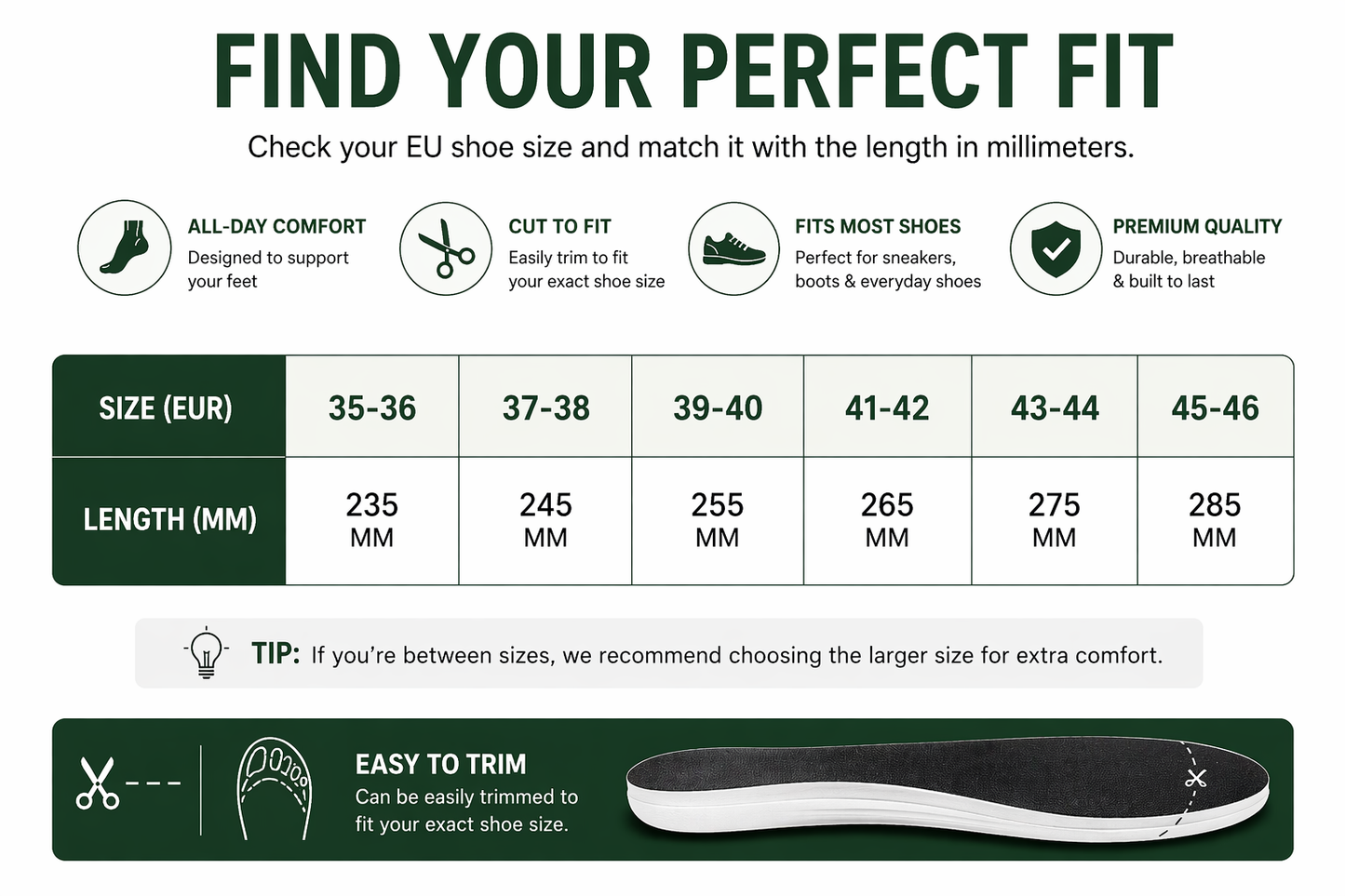 ComfortFlow™ Everyday Support Insoles