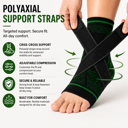 AnkleGuard™ Everyday Support Sleeve with straps
