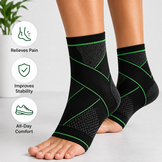 AnkleGuard™ Everyday Support Sleeve with straps