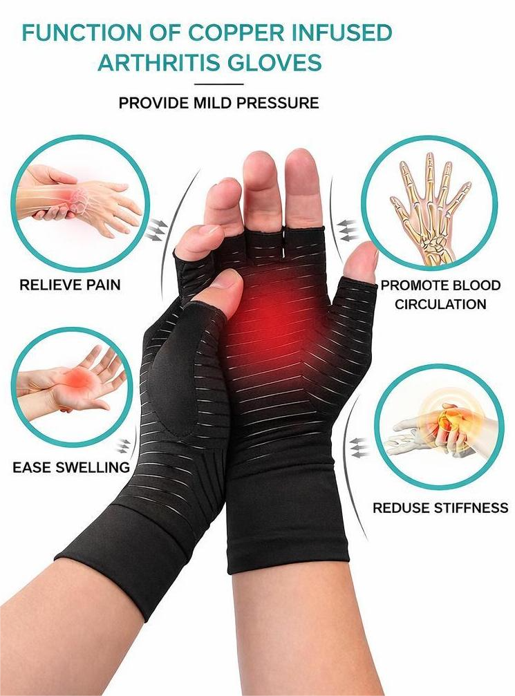 Comfort Fit™ Copper Compression Gloves